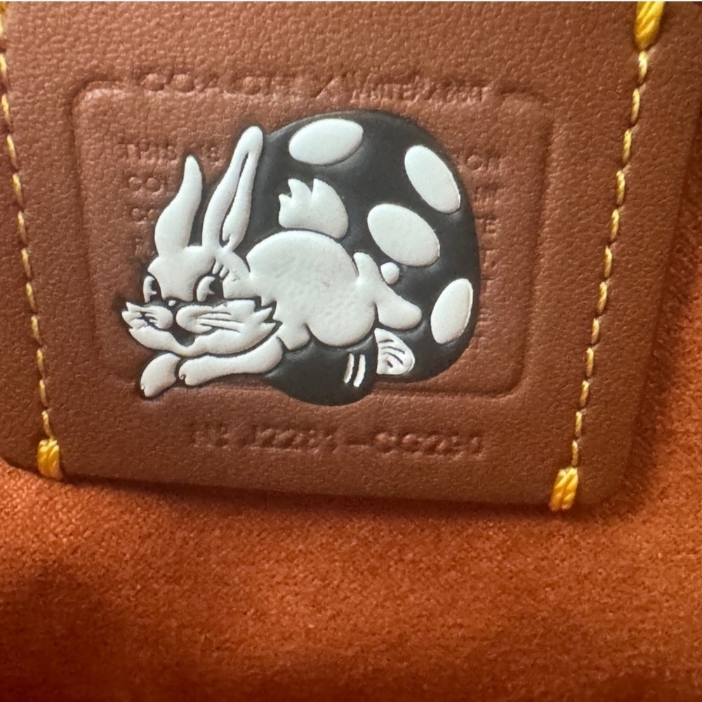 Coach RETAIL CHINA Exclusive White Rabbit Candy Collab Revel Top Handle Bag Blue - Picture 12 of 16